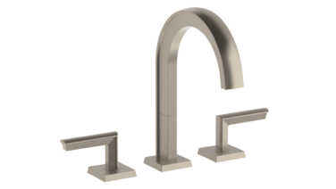 Watermark - Brut Deck Mounted 3 Hole Extended Lavatory Set