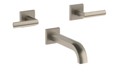 Watermark - Brut Wall Mounted 3 Hole Bath Set
