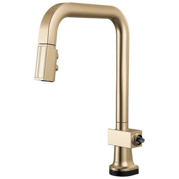 Brizo - Frank Lloyd Wright SmartTouch Pull-Down Kitchen Faucet with Square Spout - Less Handle