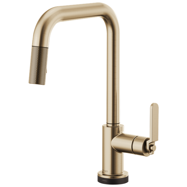 Brizo - Litze SmartTouch Pull-Down Kitchen Faucet with Square Spout and Industrial Handle