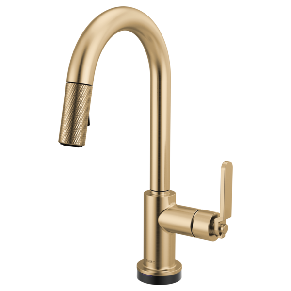 Brizo - Litze Smarttouch Pull-Down Prep Faucet with Arc Spout - Industrial Handle