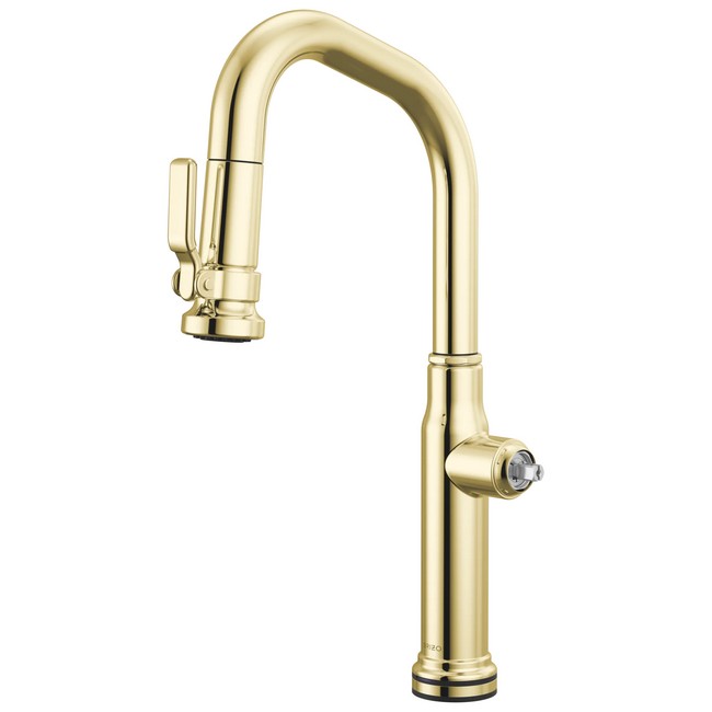 Brizo - Faircroft SmartTouch Pull-Down Prep Faucet with Angled Spout - Less Handle