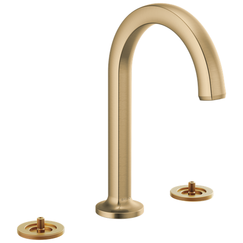 Brizo - Kintsu Widespread Lavatory Faucet with Arc Spout - Less Handles 1.2 GPM