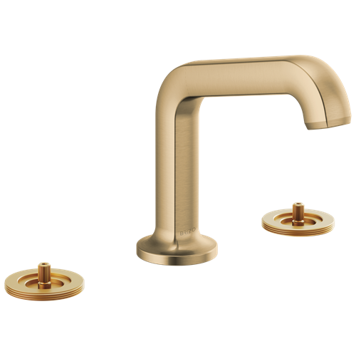 Brizo - Kintsu Widespread Lavatory Faucet with Angled Spout - Less Handles 1.5 GPM