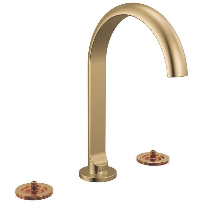 Brizo - Roccesco Widespread Lavatory Faucet with Arc Spout - Less Handles