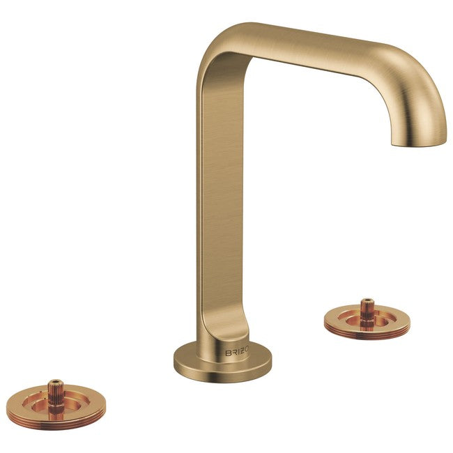 Brizo - Roccesco Widespread Lavatory Faucet with Square Spout - Less Handles
