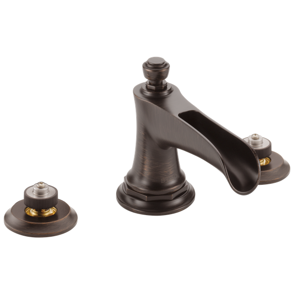 Brizo - Rook Widespread Lavatory Faucet with Channel Spout - Less Handles 1.5 GPM