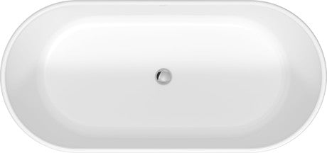 Duravit - D-Neo 63" x 29 1/2" Oval Freestanding Bathtub in White Solid Surface