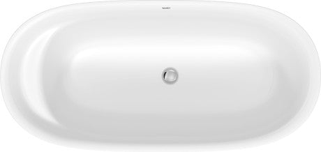Duravit - Cape Cod 65" x 30 3/4" Oval Freestanding Bathtub in White Solid Surface