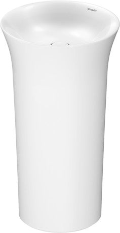 Duravit - White Tulip19 5/8" Pedestal Sink in White with Rear Outlet