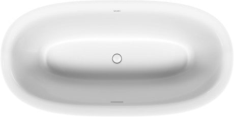 Duravit - White Tulip 63" x 31 1/2" Oval Freestanding Bathtub in White Acrylic