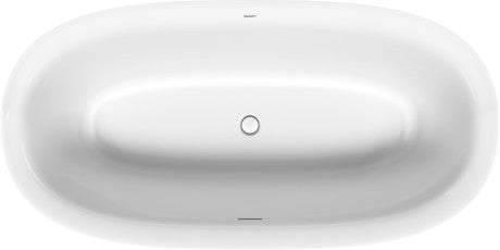 Duravit - White Tulip 70 7/8" x 35 3/8" Oval Freestanding Bathtub in White Acrylic