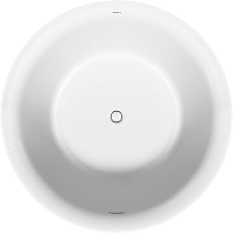 Duravit - White Tulip 55 1/8" x 55 1/8" Round Freestanding Bathtub in White Acrylic