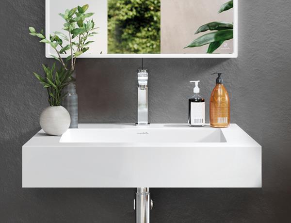 MTI - Zermatt 80 Mineral Composite Wall-Mounted Sink - Matte White (31.5X19.75)