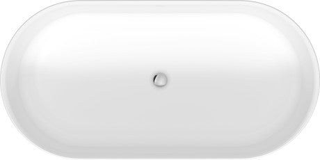 Duravit - Soleil by Starck 63" x 31 1/2" Oval Freestanding Bathtub in White Solid Surface