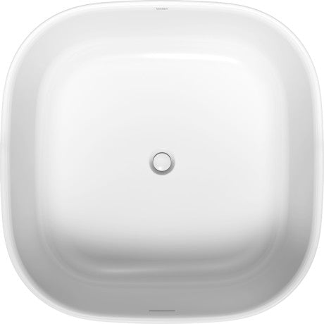 Duravit - Zencha 49 1/4" x 49 1/4" Square Freestanding Bathtub in White Solid Surface