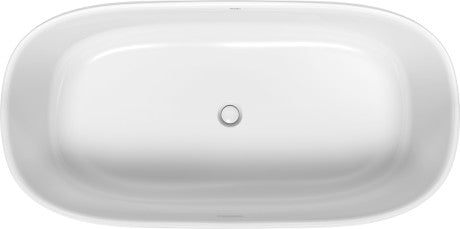 Duravit - Zencha 70 7/8" x 35 3/8" Oval Freestanding Bathtub in White Solid Surface