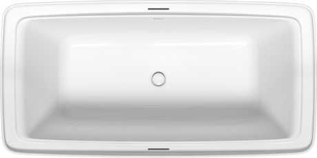 Duravit - Bento Starck Box 70 7/8" x 35 3/8" Rectangular Freestanding Bathtub in White Acrylic