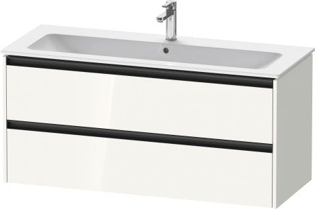 Duravit - Ketho.2 47 5/8" Wall Mount Two Drawer Single Vanity Cabinet, Sink Sold Separately