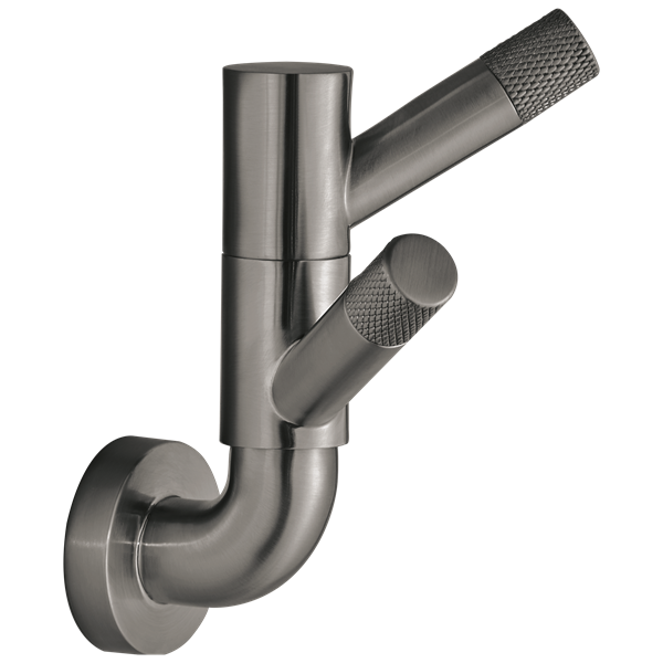 Brizo - Litze Rotating Double Robe Hook With Knurling