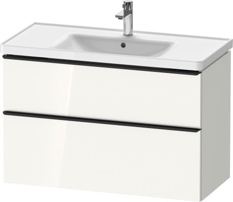 Duravit - D-Neo 38 3/4" Wall Mount Two Drawer Single Vanity Cabinet, Sink Sold Separately