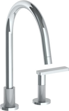 Watermark - Rainey Deck Mounted 2 Hole Gooseneck Kitchen Faucet