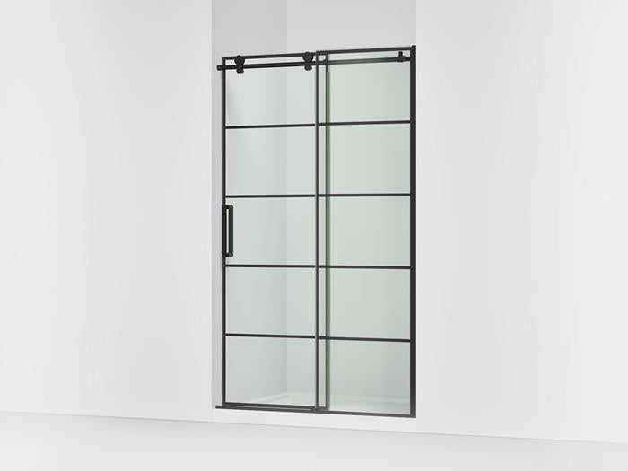 Kohler - Composed 3/8 Sliding Shower Door Cc 78X48 - Matte Black