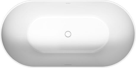 Duravit - No.1 58 1/4" x 29 1/2" Oval Freestanding Bathtub in White Acrylic