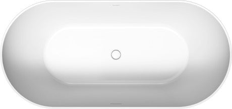 Duravit - No.1 63" x 29 1/2" Oval Freestanding Bathtub in White Acrylic