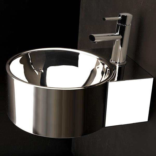 Lacava - Ferro Wall-Mount Or Above-Counter Bathroom Sink With One Faucet Hole And An Overflow