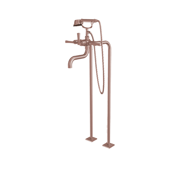Santec - Edo Floor Mount Tub Filler With Hand Shower