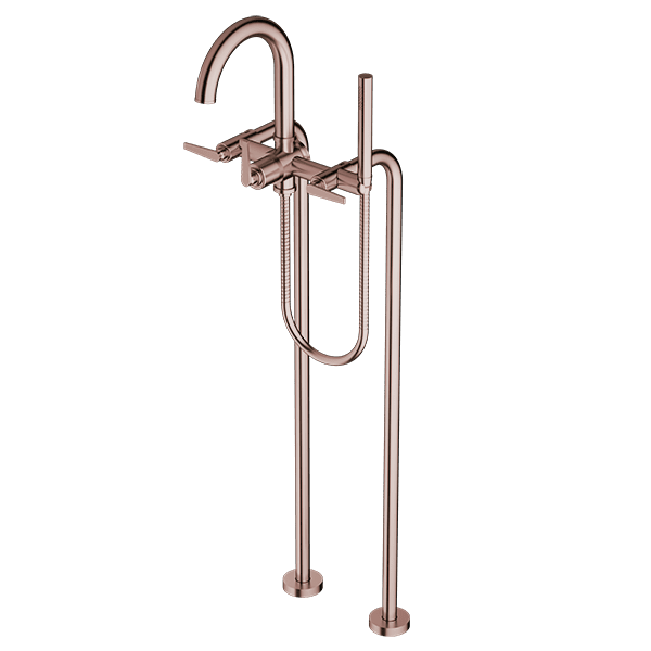 Santec - Piana I Floor Mount Tub Filler With Hand Shower