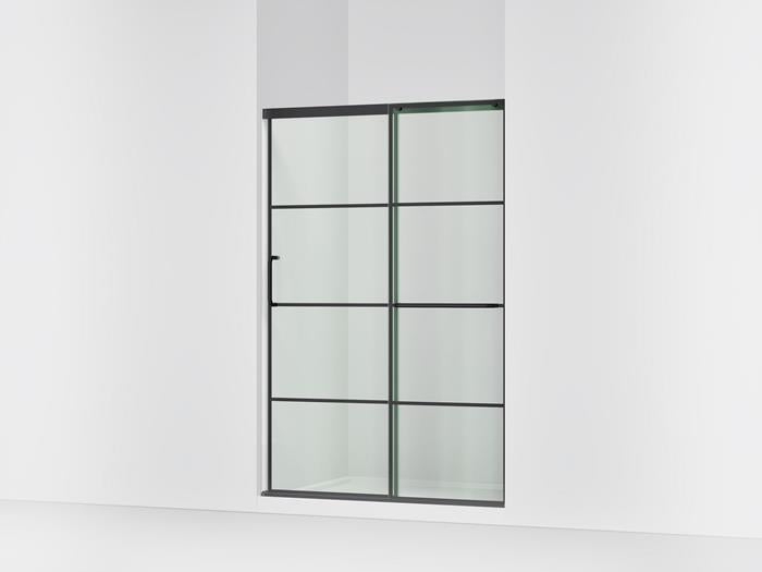 Kohler - Elate 1/4 Shower Door 70 1/2 X 53 5/8 - Matte Black