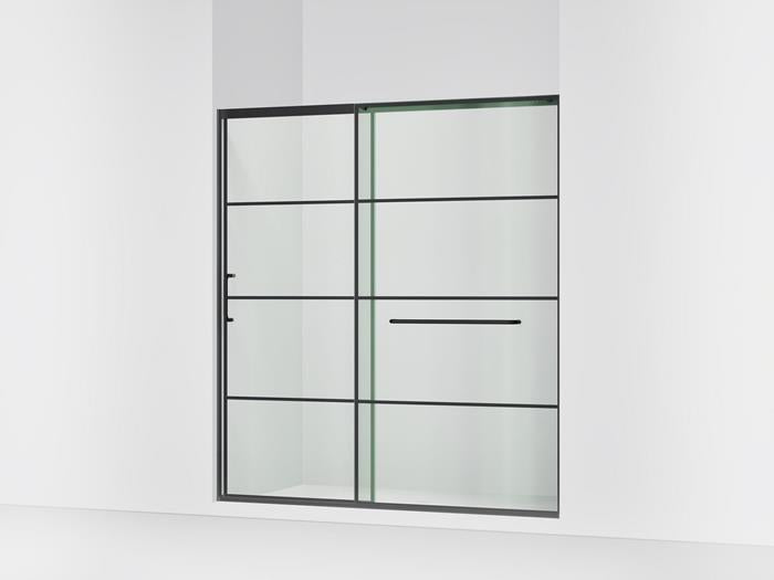 Kohler - Elate 5/16 Shower Door 75 1/2 X 71 5/8 - Matte Black