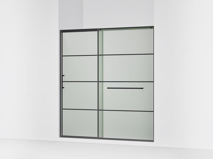 Kohler - Elate 5/16 Shower Door 75 1/2 X 71 5/8 - Matte Black