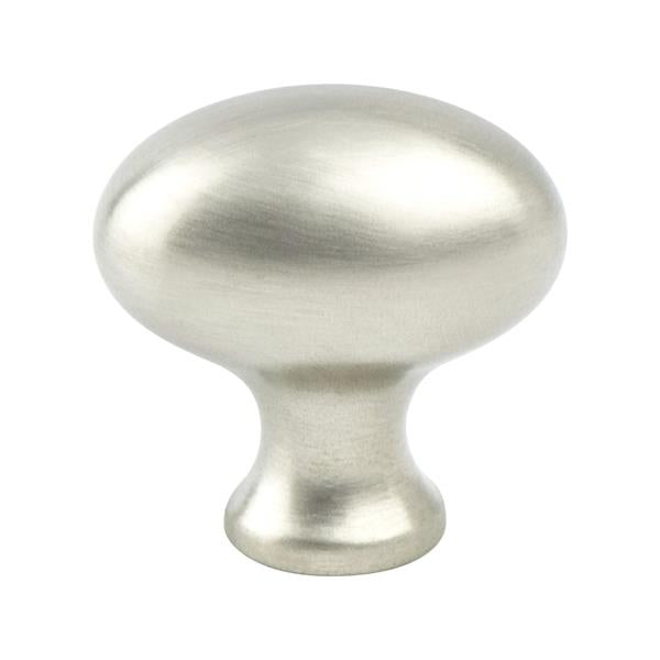 Berenson - Euro Classica Brushed Nickel Oval Knob