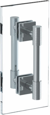 Watermark - Lily 6 Inch double shower door pull/ glass mount towel bar