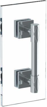 Watermark - Lily 24 Inch shower door pull/ glass mount towel bar