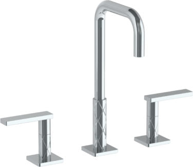 Watermark - Lily Deck Mounted 3 Hole Extended Lavatory Set