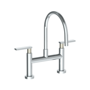 Watermark - Lily Deck Mounted Bridge Gooseneck Kitchen Faucet