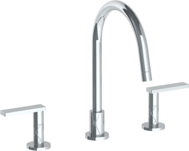 Watermark - Lily Deck Mounted 3 Hole Gooseneck Kitchen Faucet