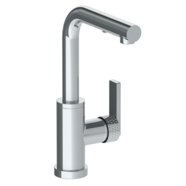 Watermark - Lily Deck Mounted 1 Hole Square Top Prep Faucet with Pull Out Spray