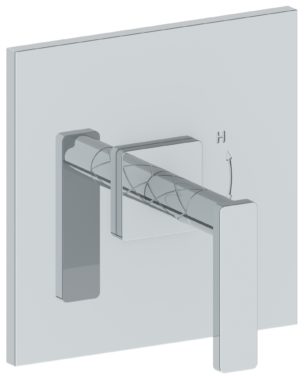 Watermark - Lily Wall Mounted Pressure Balance Shower Trim, 7 Inch dia.