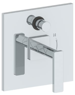 Watermark - Lily Wall Mounted Pressure Balance Shower Trim with Diverter, 7 Inch dia.