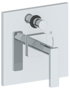 Watermark - Lily Wall Mounted Pressure Balance Shower Trim with Diverter, 7 Inch dia.