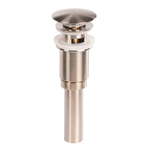 Lacava - Grid Drain For European Lavatories, With Dome Cover, With Overflow Holes. Diam: 2 3/4”
