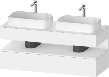 Duravit - Qatego 55 1/8" Double Vanity Cabinet, Sink Sold Separately