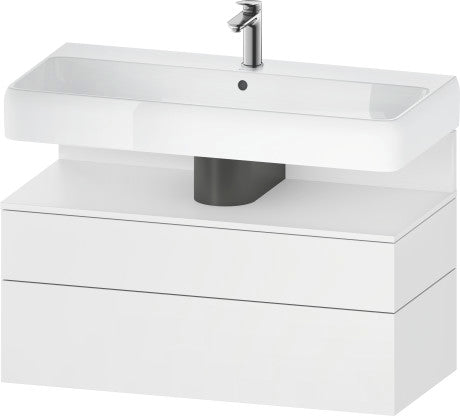Duravit - Qatego 39" Single Vanity Cabinet in Black Oak, Sink Sold Separately
