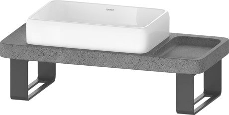 Duravit - Qatego 39 3/8" Console Sink in White and Lavica Stone