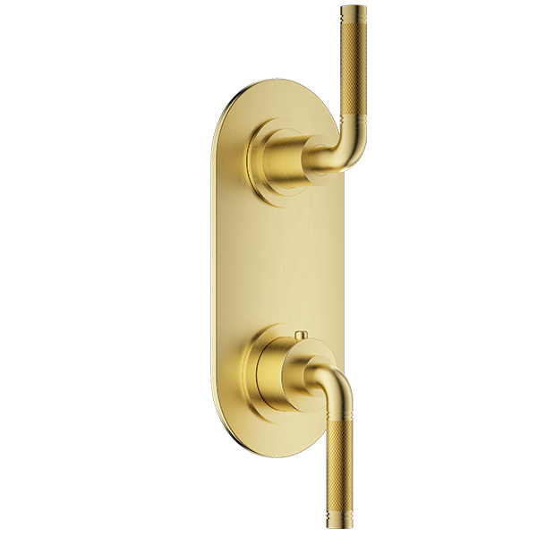 Santec - Circ Trim (Non-Shared Function) - 1/2 Inch Thermostatic Trim With Volume Control And 3-Way Diverter